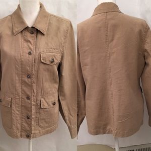 Fuda Women’s Jacket Khaki Distressed size Small